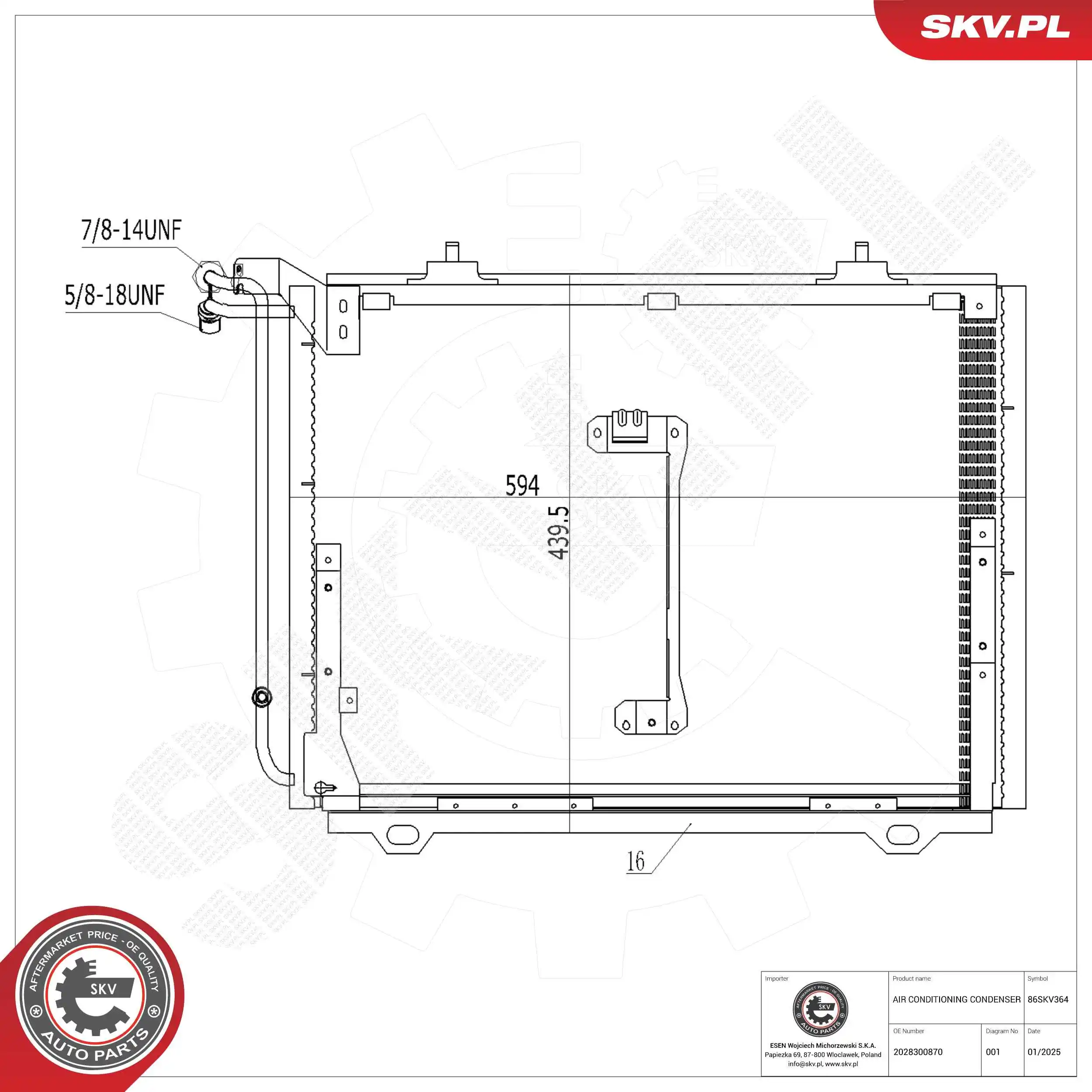 Condenser, air conditioning
